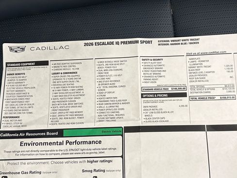 Used 2026 Cadillac Escalade IQ Sport 2 w/ LPO, ONYX Package AWD/4WD image 45