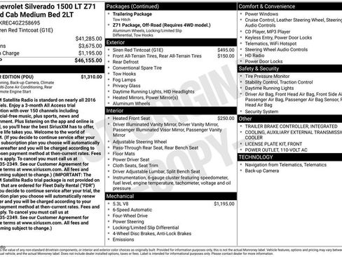 Used 2016 Chevrolet Silverado 1500 LT w/ All Star Edition image 2