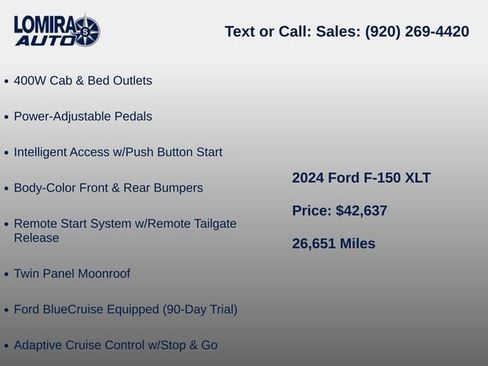 Used 2024 Ford F150 XLT w/ Equipment Group 303A High AWD/4WD image 10