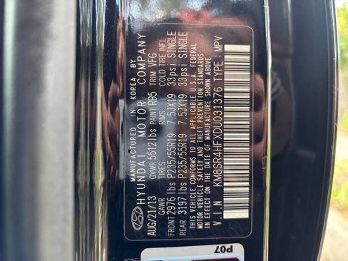 Used 2013 Hyundai Santa Fe Limited w/ Technology Pkg image 30