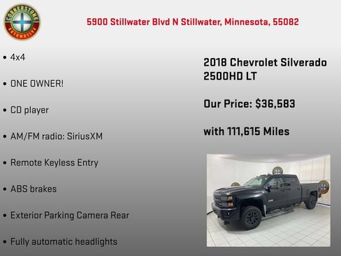 Used 2018 Chevrolet Silverado 2500 LT w/ Midnight Edition AWD/4WD image 5