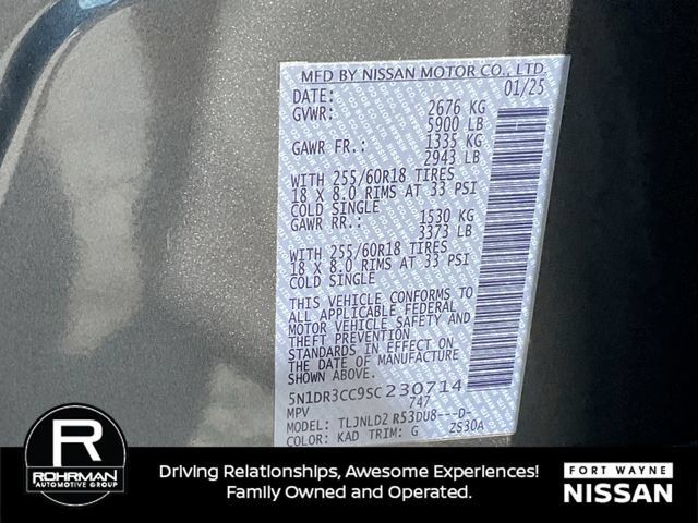 Certified 2025 Nissan Pathfinder SL AWD/4WD image 41