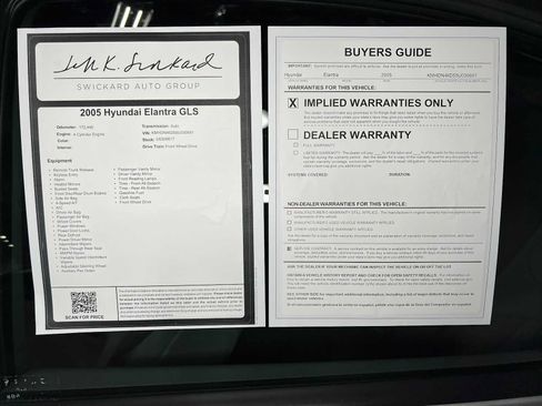Used 2005 Hyundai Elantra GLS FWD image 36