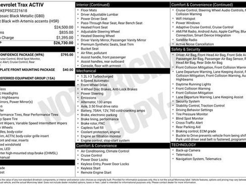 Used 2025 Chevrolet Trax ACTIV w/ Driver Confidence Package FWD image 6