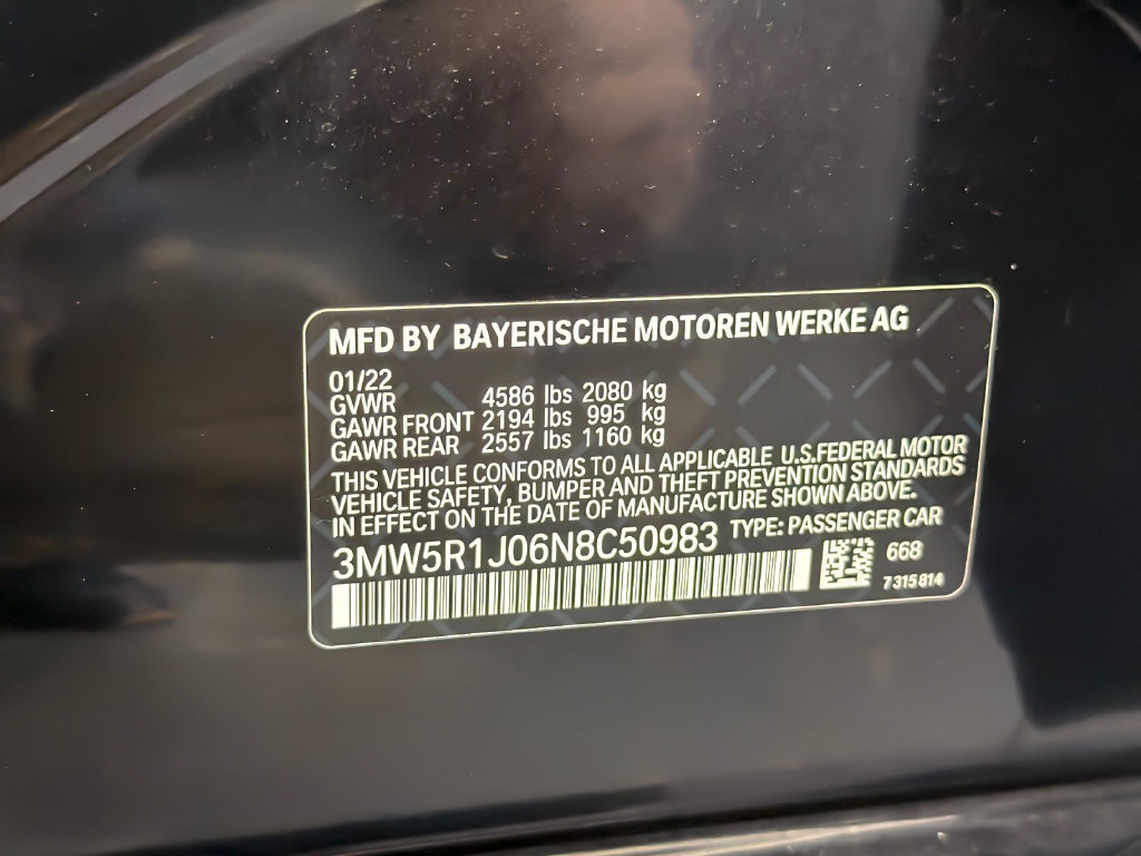 Used 2022 BMW 330i Sedan w/ Driving Assistance Package RWD image 29