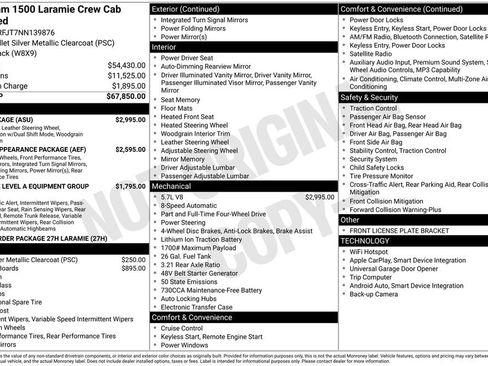 Used 2022 RAM 1500 Laramie w/ G/T Package image 2