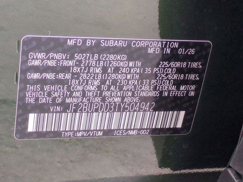 New 2026 Subaru Outback Limited image 3