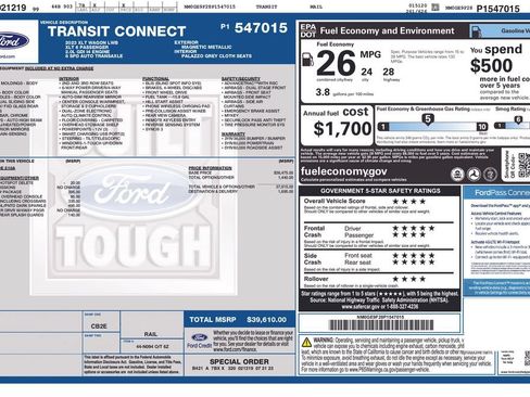 Used 2023 Ford Transit Connect XLT w/ Trailer Tow Package FWD image 33