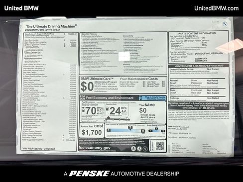 New 2026 BMW 750e xDrive w/ Premium Package image 23