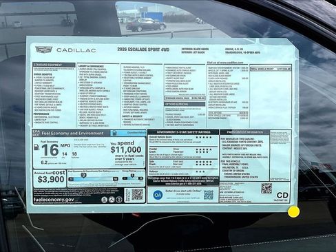 New 2026 Cadillac Escalade Sport image 14