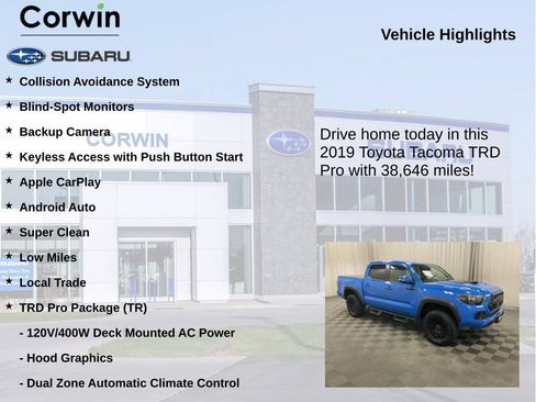 Used 2019 Toyota Tacoma TRD Pro AWD/4WD image 6