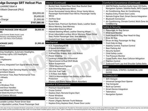 Used 2024 Dodge Durango SRT Hellcat AWD/4WD image 2