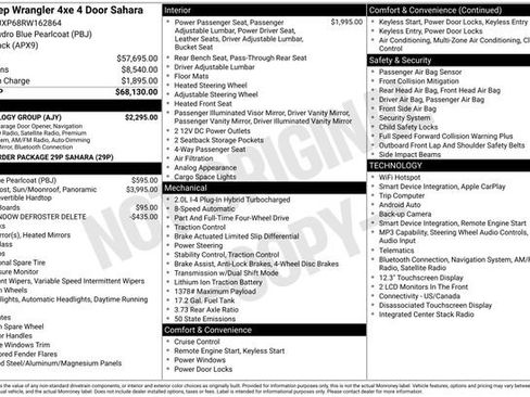 Used 2024 Jeep Wrangler Unlimited Sahara w/ Technology Group AWD/4WD image 10