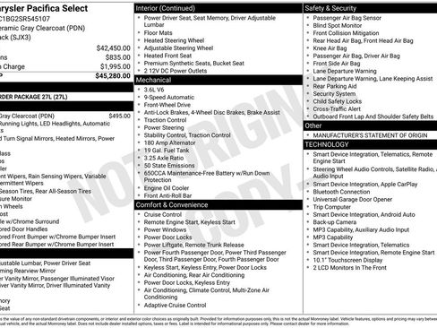 Used 2025 Chrysler Pacifica Select FWD image 5