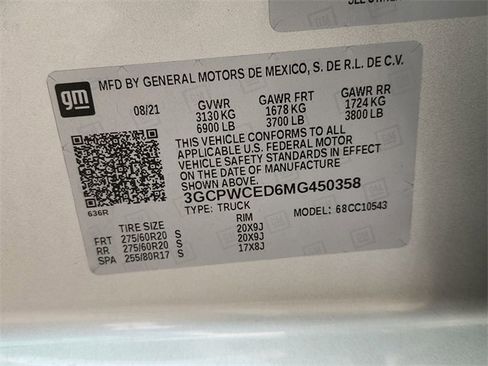 Certified 2021 Chevrolet Silverado 1500 LT w/ LPO, Liner Protection Package image 32