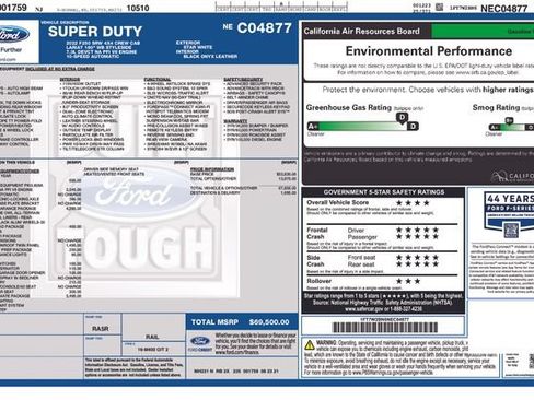 Used 2022 Ford F250 Lariat w/ Black Appearance Package AWD/4WD image 8