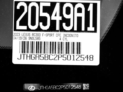 Used 2023 Lexus RC 300 F Sport w/ Navigation Package RWD image 22