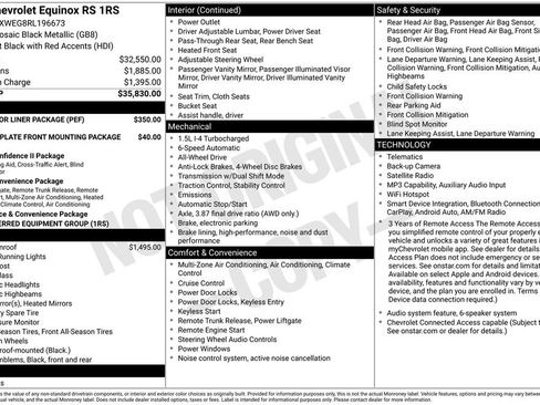 Certified 2024 Chevrolet Equinox RS w/ LPO, Floor Liner Package AWD/4WD image 2