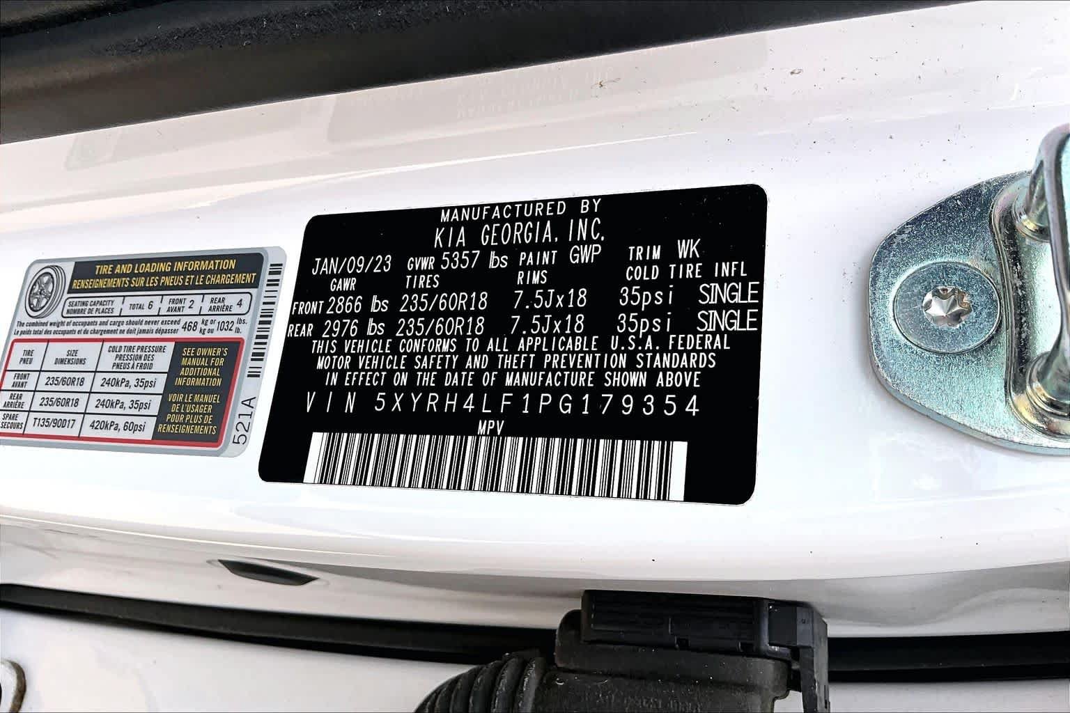Used 2023 Kia Sorento EX w/ Panoramic Sunroof Package FWD image 37