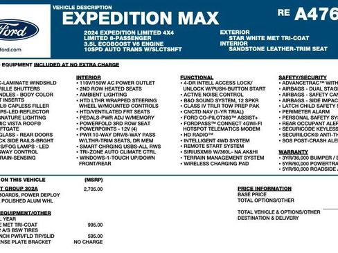 Used 2024 Ford Expedition Max Limited image 2