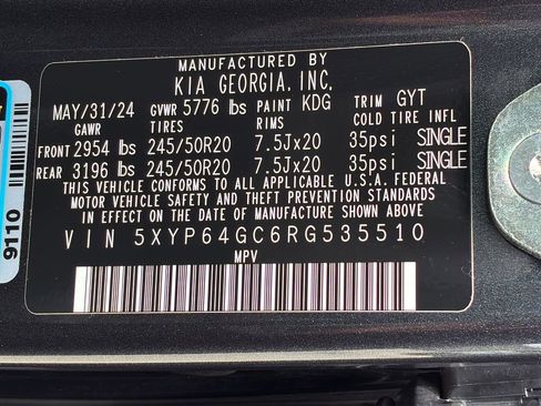Used 2024 Kia Telluride S w/ S Sunroof Package FWD image 28