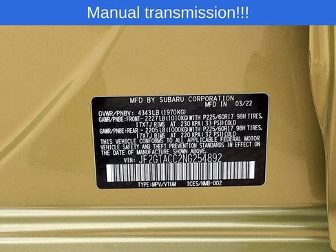 Certified 2022 Subaru Crosstrek 2.0i Premium AWD/4WD image 9