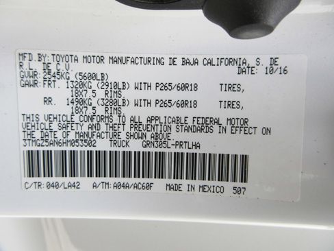 Used 2017 Toyota Tacoma Limited AWD/4WD image 52