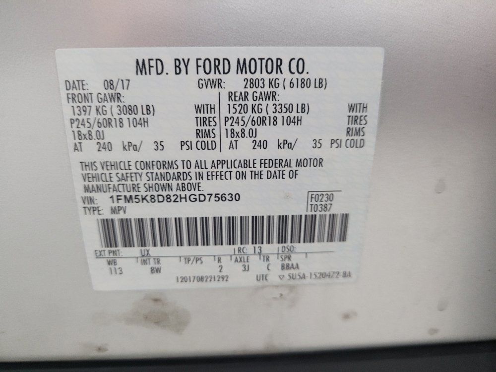 Used 2017 Ford Explorer XLT AWD/4WD image 33