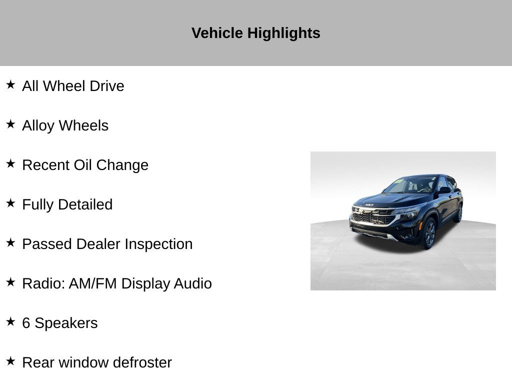 Certified 2024 Kia Seltos LX AWD/4WD image 10