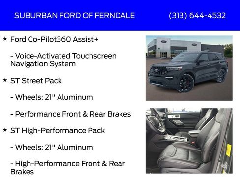 Used 2022 Ford Explorer ST w/ Equipment Group 401A image 13