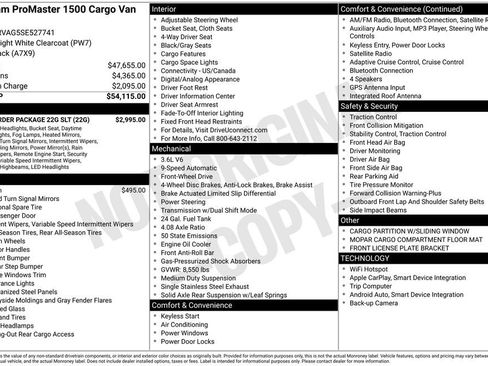 New 2025 RAM ProMaster 1500 w/ Quick Order Package 22G SLT FWD image 18