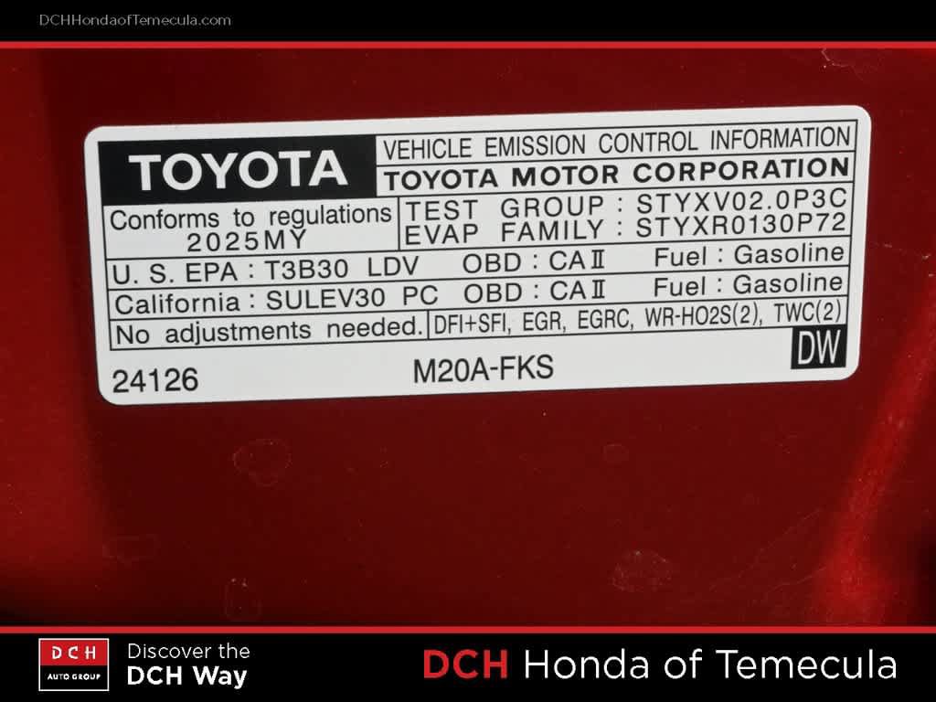 Used 2025 Toyota Corolla SE w/ SE Package FWD image 9