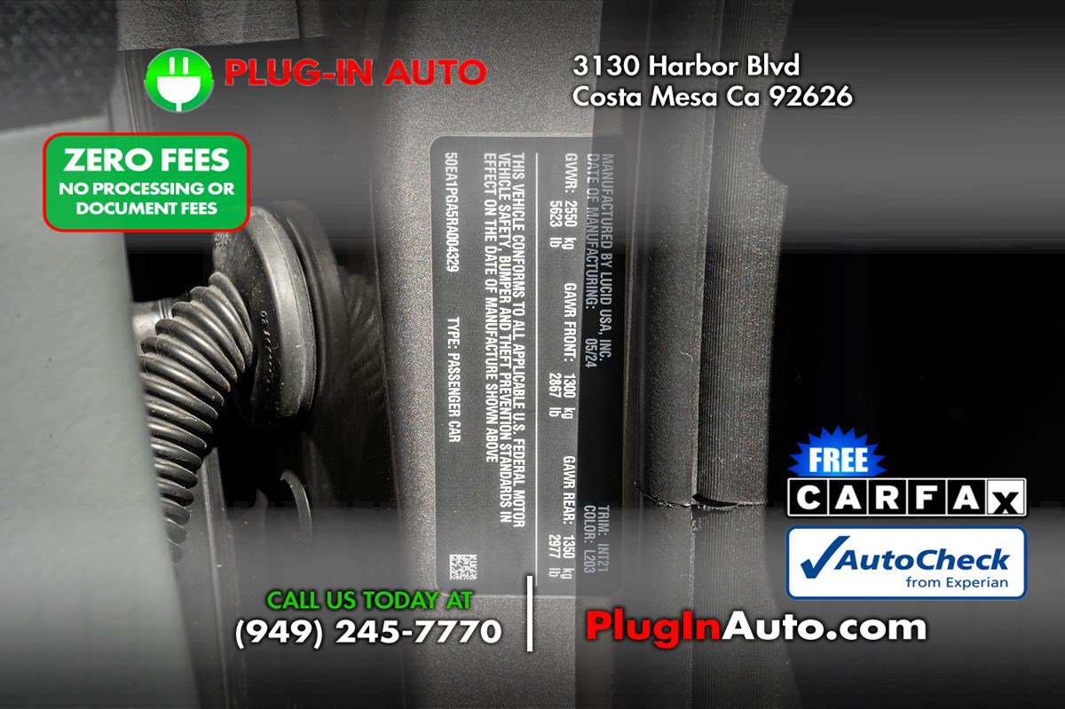 Used 2024 Lucid Air Pure RWD image 7