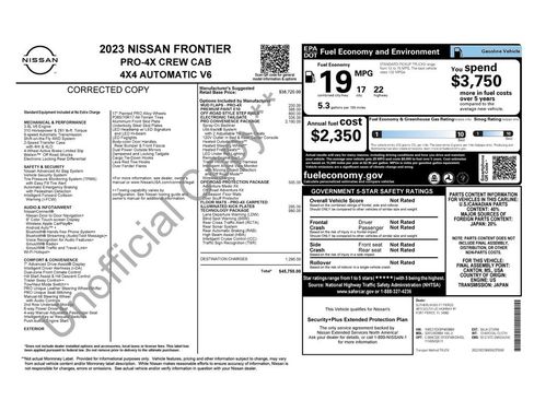 Used 2023 Nissan Frontier PRO-4X w/ Pro Convenience Package AWD/4WD image 5