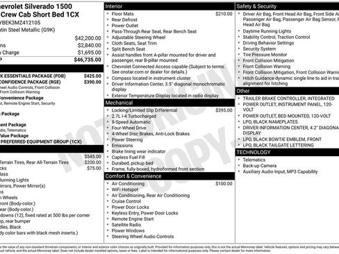 Used 2021 Chevrolet Silverado 1500 Custom w/ LPO, Dark Essentials Package image 5