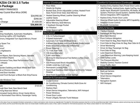 Used 2024 MAZDA CX-30 2.5 Turbo w/ Premium Package image 59