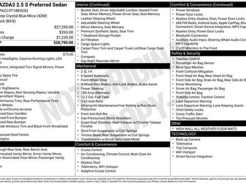 New 2026 MAZDA MAZDA3 2.5 S Sedan w/ Preferred Pkg FWD image 4