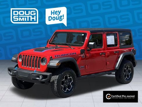 Certified 2023 Jeep Wrangler Unlimited Rubicon 4xe w/ Steel Bumper Group AWD/4WD image 1