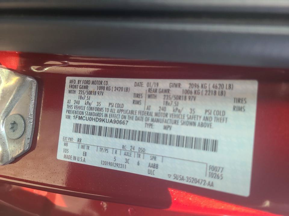 Used 2019 Ford Escape SEL FWD image 35