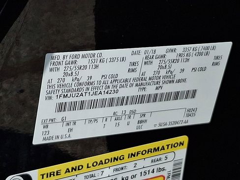 Used 2018 Ford Expedition Limited w/ Equipment Group 301A AWD/4WD image 27