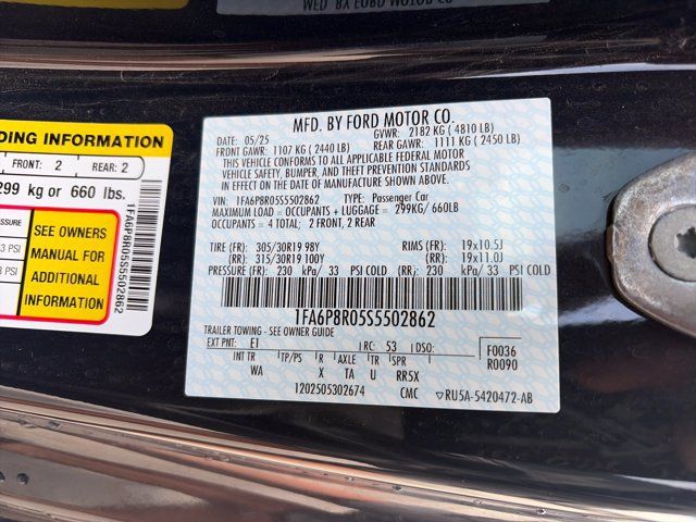 Certified 2025 Ford Mustang Dark Horse w/ Dark Horse Handlin Package RWD image 36