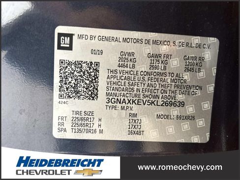 Used 2019 Chevrolet Equinox LT FWD image 8