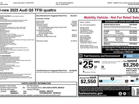 Used 2025 Audi Q5 Premium w/ Convenience Package AWD/4WD image 4