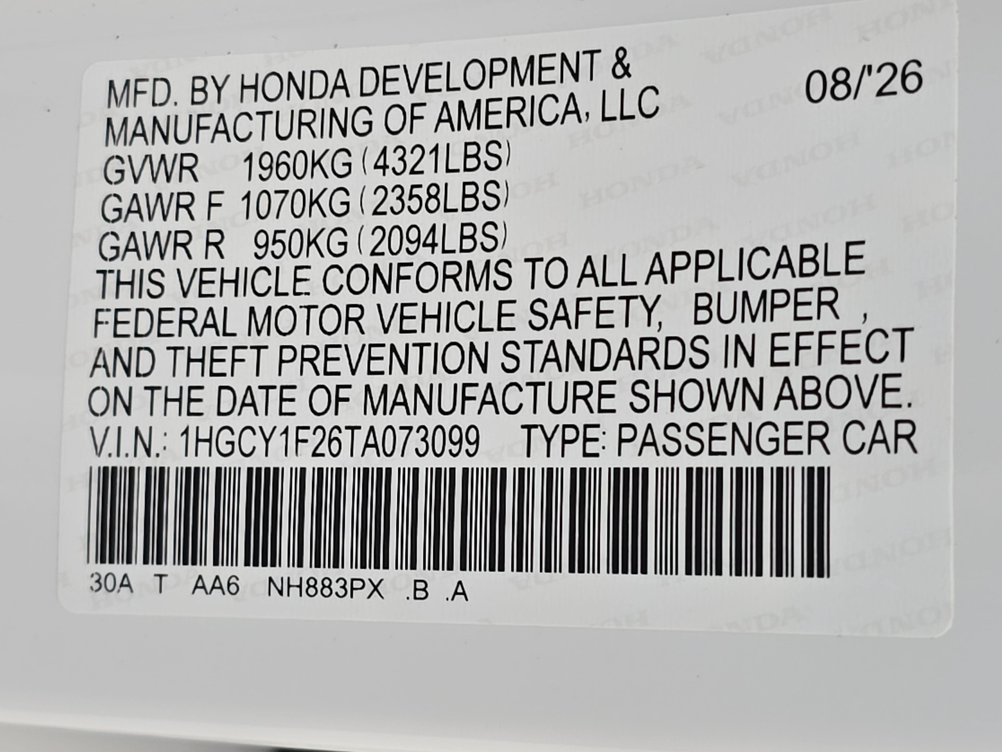 New 2026 Honda Accord LX image 33