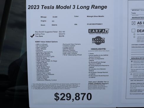 Used 2023 Tesla Model 3 Long Range AWD/4WD image 37