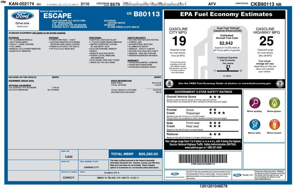 Used 2012 Ford Escape XLT FWD image 3