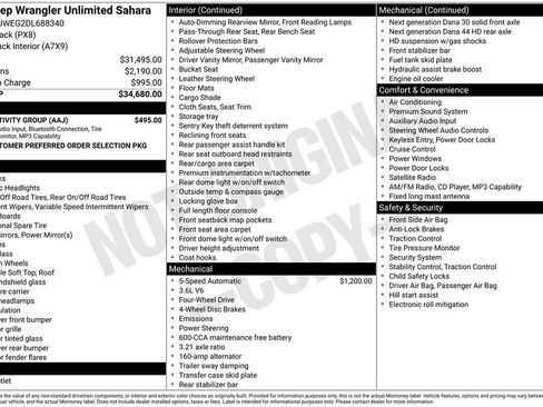 Used 2013 Jeep Wrangler Unlimited Sahara w/ Connectivity Group image 6