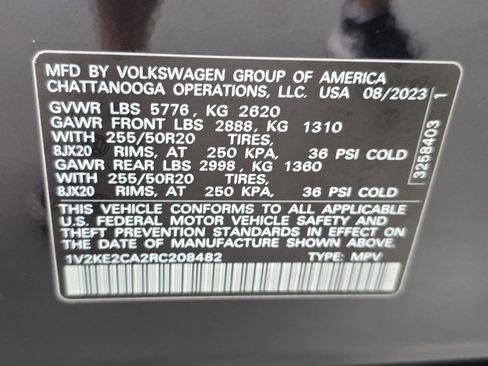 Certified 2024 Volkswagen Atlas Cross Sport SE AWD/4WD image 36