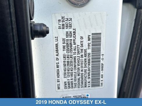 Used 2019 Honda Odyssey EX-L image 34