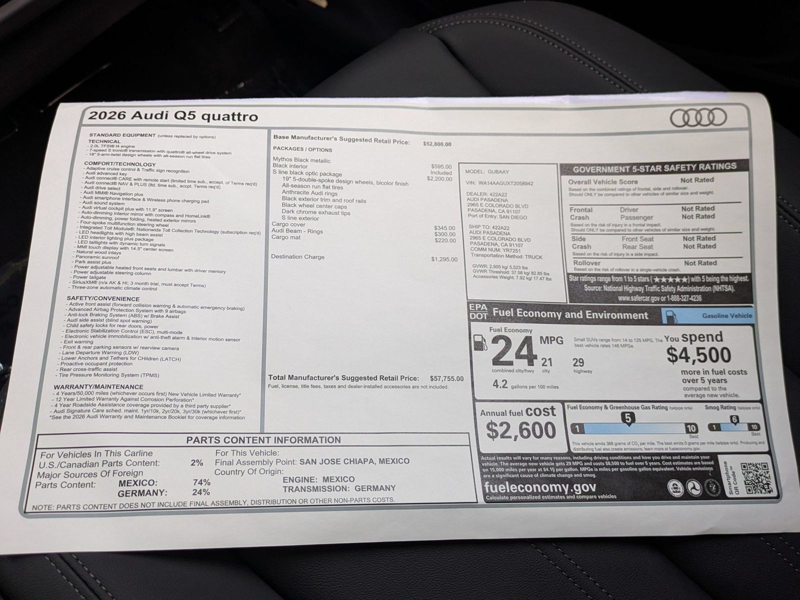 New 2026 Audi Q5 2.0T AWD/4WD image 18